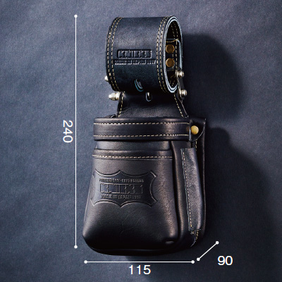 KNICKS】最高級硬式グローブ革チェーンタイプ小物腰袋〈VAストリッパー 