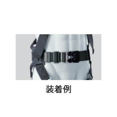 サンコー】作業ベルトワンタッチバックル OT-HAB-BL-LL-BP：ブラック